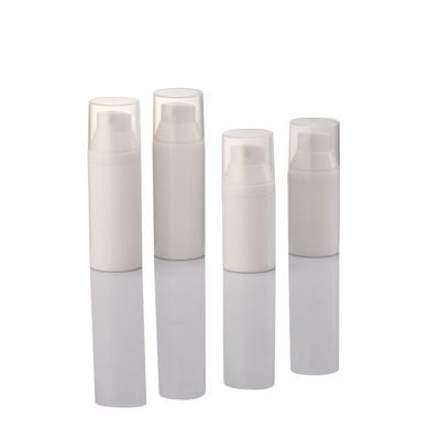 30 ml weiße, luftlose PP-Kosmetikflaschen Reise-Leere Lotionsflasche mit Pumpe