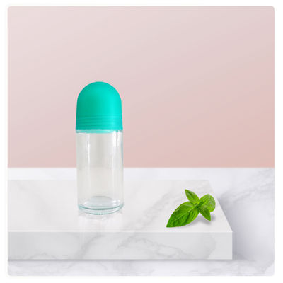 Glasflasche 50 ml Rollflasche Transparente Flasche für Deodorant und Kosmetik
