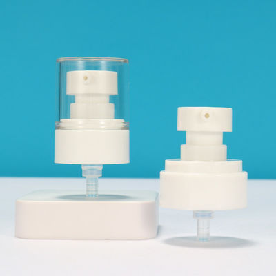 18/410 20/410 Luftlose Plastiklotionspumpe Lotionspumpe Dispenser mit transparenter Kappe