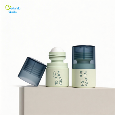 Neue 20 ml PP-Zylinder Roll-On-Flasche-Wiederauffüllbare Rollkugel für Flüssigcreme Serum Parfüm Körperlotion-Kosmetik Verpackungsbildschirm